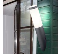 Parete LED Luci Fiaccola Design Esterno Faretto Inox Giardino Lampada Antracite [EEK: F]