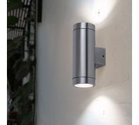Parete Luci Casa Porta Illuminazione Up Down Faretto Esterno Zona Acciaio Inox [EEK: Inaditato]