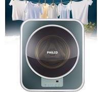 Parete Mini 3kg Completamente Automatico Fronte Tamburo Lavatrice Asciugatrice Combo, Alta Velocità Spin, LED Touch Panel, Molteplici Modalità di Lavaggio, Intelligente Anti-caduta,N