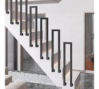 Parete Moderna ils U A Forma di U Scala Esterna Ringhiera Sicurezza il per Veranda e Corridoio Metallo Nero il per Loft & Villa