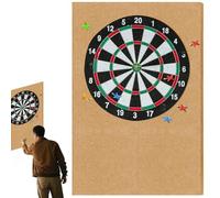 Parete per Bersaglio per Freccette, Pannelli Autoadesivi di Feltro per Freccettes, 30 x 30cm, 6 Pezzi Bordo Murale per Freccette, Tabellone per Bersaglio Dietro in Feltro, per la Parete Diy