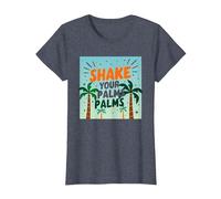 Parete per Feste sulla Spiaggia Tropicale Shake Your Palms Palms Maglietta, Donna, Pervinca, XXL