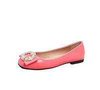 Parete per la Perle da Donna con Punta Quadrata Chiusa, Scarpe da Abito Slip-on Facili per Lavoro Comodi e Camminata