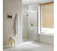 PARETE PORTA NICCHIA SCORREVOLE BOX DOCCIA IN VETRO TRASPARENTE 6MM APERTURA SCORREVOLE DA 93 A 172 CM ALTEZZA 190 CM (165 x 190 cm)
