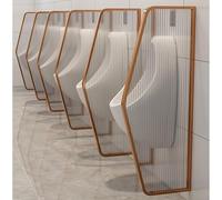 parete pubica da uomo Schermo Per La Privacy Dell'orinatoio Della Toilette, Divisorio Per Orinatoio E Deflettore Divisorio Per La Sanità Pubblica, Struttura In Acciaio(Rose Gold,Partition*4)