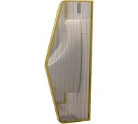 parete pubica da uomo Schermo Per La Privacy Dell'orinatoio Della Toilette, Divisorio Per Orinatoio E Deflettore Divisorio Per La Sanità Pubblica, Struttura In Acciaio(Gold,Partition*1)