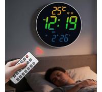 Parete RGB 253mm Display Vivi Parete RGB 253mm Display Vivi(B) | Sincronizzazione wireless automatica, per tempo sempre per preciso, nessun per ajuste manuale, display RGB vivace, sensore