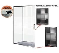 PARETE SCORREVOLE BOX DOCCIA BRIXO MODELLO NARCISO CM.90XH190