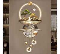 Parete sculture 3D Decorazione di Arte della Parete，Soggiorno corridoio Decorativo Pittura di Paesaggio Wall Hanging Art con la Luce del LED，Pittura Astratta Moderna per la Camera Letto dell'uffici