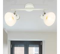 Parete Soffitto Lampada Metallo Luce Vetro Cromo Punti Mobile Sonno Camera Piano