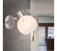 Parete Spot Lampada Luce Orientabile Faretto Vetro Illuminazione Piano Big.light