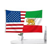 Parete storica della bandiera 'Iran - Striscione resistente alla luce, simbolo culturale di presentazione, decorazione patriottica con stampa, grande decorazione da parete, pezzo di