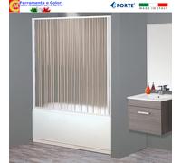 Parete Vasca a Soffietto Kit PVC Box 1 Lato Apertura Reversibile 170/140 x h 150