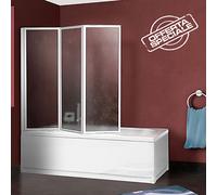 PARETE VASCA ALLUMINIO BIANCO 3 ANTE REVERSIBILE BOX ARREDO BAGNO
