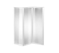PARETE VASCA SOPRAVASCA CRILEX 3 ANTE 130X140H BIANCO BOX DOCCIA REVERSIBILE