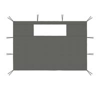 Pareti con Finestre per Gazebo 2 pz Antracite