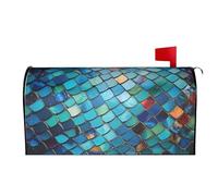 Pareti con piastrelle a mosaico colorate 01 Coperture per cassette postali Avvolgimenti magnetici Copertura per cassette postali Giardino Decorazione per la casa