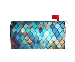 Pareti con piastrelle a mosaico colorate 02 Coperture per cassette postali, avvolgimenti magnetici, copertura per cassette postali, decorazioni per la casa e il giardino