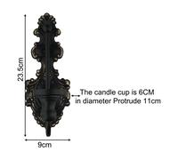 Pareti decorate con portacandele vintage perfettamente adatte candele coniche