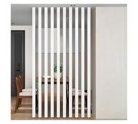 Pareti divisorie Regolabili a doghe di Legno dal Pavimento al soffitto - Eleganti divisori per Ambienti, Ideali per soggiorni, Hall, ristoranti e uffici - Valorizzano Lo Spazio e migliorano