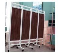 pareti indipendenti, Schermo for la privacy medica 4 pannelli divisori multicolori con rotelle pieghevoli Clinica(Brown)