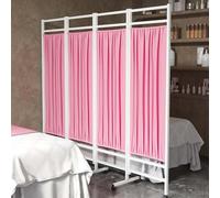 pareti indipendenti, Schermo for la privacy pieghevole con ruote Divisorio medico multicolore(Pink)