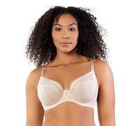 Parfait Shea P6062-Reggiseno da Donna a Busto Intero, in Rete, Sfoderato, con Ferretto Reggiseno con Scollatura a V, Opaco, Nudo, 1DD