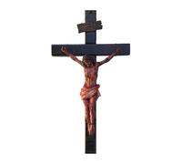 Parfaour Crocifisso cattolico da parete 20,3 cm Gesù Cristo decorazione per interni per la casa religiosa regalo da collezione scultura rinascimentale fatta a mano