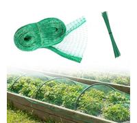 PARFCO Rete Protezione Piante, Tagliabile Rete Anti Uccelli, 12 X 4 m Rete per Piccioni, Verde Rete per Alberi da Frutto con 50 Fascette, per Parchi, Giardini, Balconi