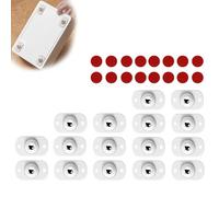 PARFCO Rotelle Sferiche Adesive, 16 Pezzi Mini Ruote per Elettrodomestici, Rotelle Sfera, Mini Ruote Girevoli a 360 Gradi, per Bidoni, Scatole Stoccaggio, Piccoli Elettrodomestici