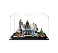 PARFCO Scatola per vetrina in acrilico trasparente antipolvere per LEGO 10293 Villaggio Invernale Babbo Natale Arriva, modello regalo, trasparente (solo vetrina) (3MM)