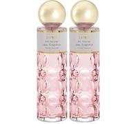 Parfums Saphir in Love de Saphir, Eau de Parfum con Vaporizzatore da Donna, 200 Ml (Confezione da 2)