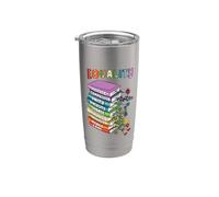 Pari diritti Libri Gentilezza Pace Amore Inclusione Bicchiere termico in acciaio inox doppia parete