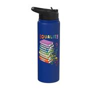 Pari diritti Libri Gentilezza Pace Amore Inclusione Stainless Steel Insulated Water Bottle
