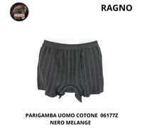 Parigamba Uomo Cotone, Nero Melange, Linea Puro Istinto, 06177Z Ragno
