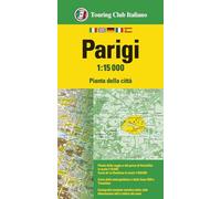 Parigi 1:15.000. Pianta della città. Ediz. multilingue