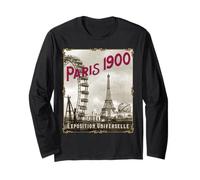 Parigi 1900 Esposizione Universelle (Fiera Mondiale di Parigi) Maglia a Manica