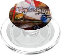 Parigi attraverso la finestra Marc Chagall | Città delle Luci PopSockets PopGrip per MagSafe