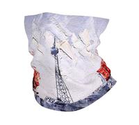 Parigi City Tree Eiffel Tower Art Print Ski Face Cover Cold Weather Sciarpa per uomo donna scaldacollo ghetta per sci corsa