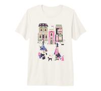 Parigi Francia Alta Moda Shopping Souvenir retrò Francese Maglietta Premium