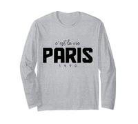 Parigi Francia C'Est La Vie Souvenir Francese Maglia a Manica