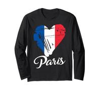 Parigi Francia Love Heart Maglia a Manica