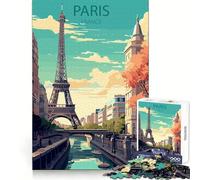 Parigi,Francia Puzzle da 1000 pezzi per ragazzi Allenamento intelligente,fuga rilassante,taglio perfetto,regalo memorabile (38x52cm)