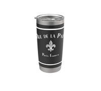 PARIGI FRANCIA Rue de la Paix CON FLEUR Bicchiere termico in acciaio inox doppia parete