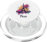 Parigi Francia Torre Eiffel Acquerello Souvenir Monumento PopSockets PopGrip per MagSafe