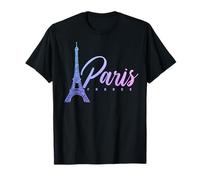 Parigi Francia Torre Eiffel Francese Souvenir Vintage Maglietta