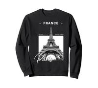 Parigi Francia Torre Eiffel Minimalista Souvenir di Viaggio Felpa