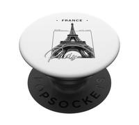 Parigi Francia Torre Eiffel minimalista souvenir di viaggio PopSockets PopGrip Adesivo