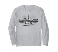 Parigi Francia Torre Eiffel Paesaggio Urbano Maglia a Manica