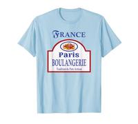 Parigi Francia Vintage Artisan Bread Bakery Sign Design Maglietta
